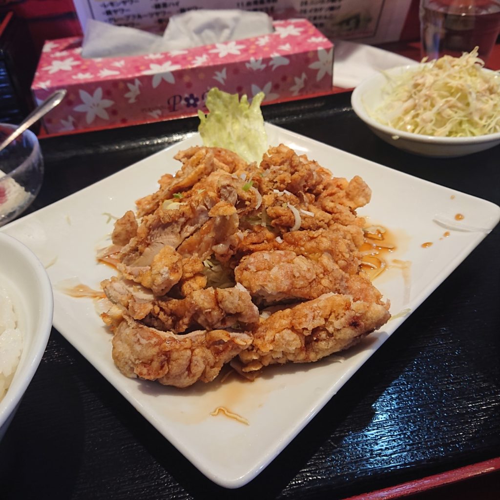 宇都宮の中華料理店、新農村の油琳鶏